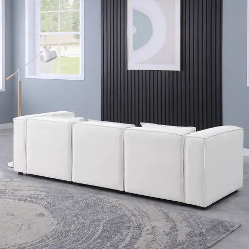 Modular Sofa BEIGE Chenille Fabric, Simple And Grand, The Seat And Back Is Very Soft. This Is Also A KNOCK DOWN Sofa