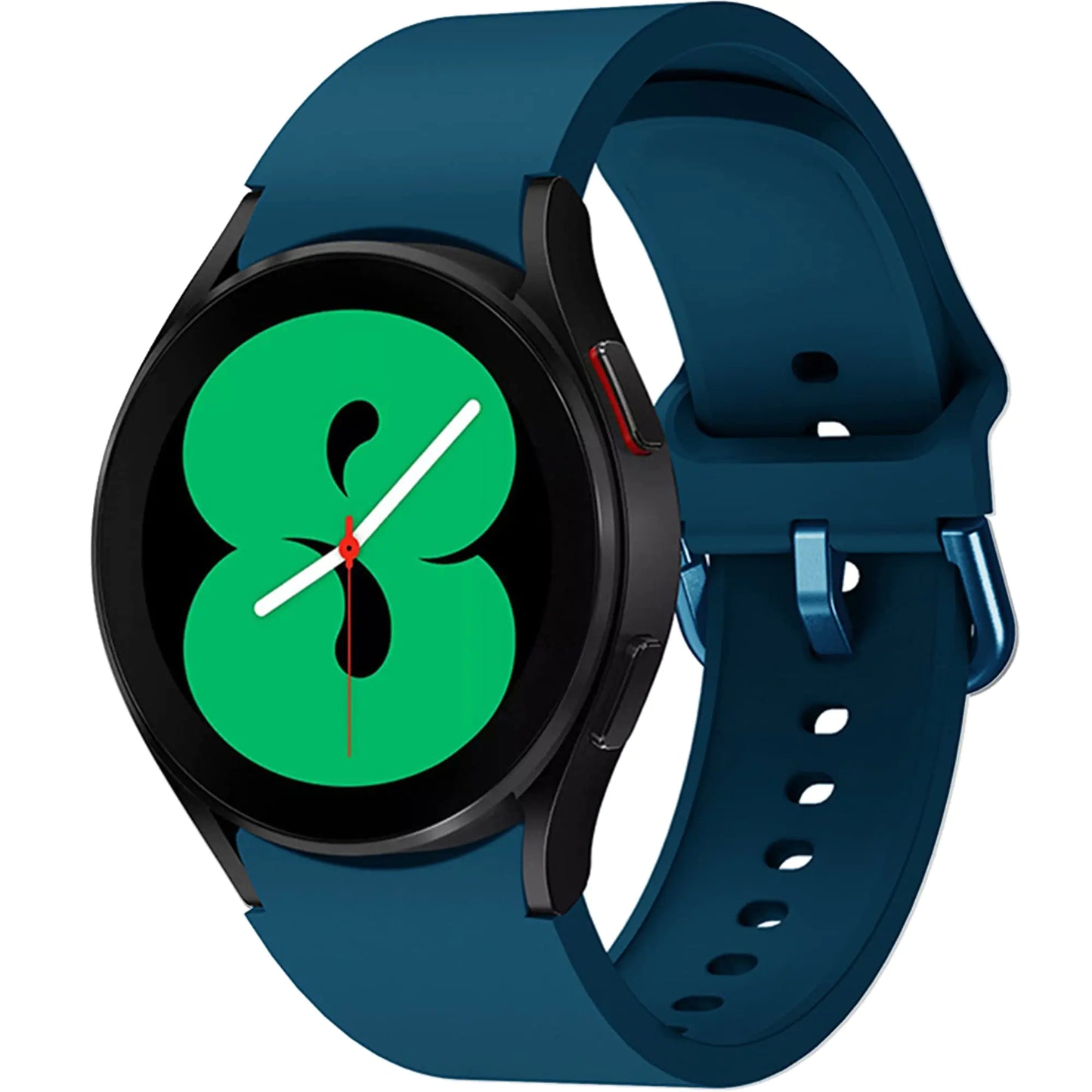 سوار بديل من Lijinlan متوافق مع ساعة Samsung Galaxy Watch 4 مقاس 40 مم 44 مم/Watch 4 Classic مقاس 42 مم 46 مم 20 مم، حزام سيليكون ناعم لساعة Galaxy Watch 4 للنساء والرجال (أزرق داكن)
