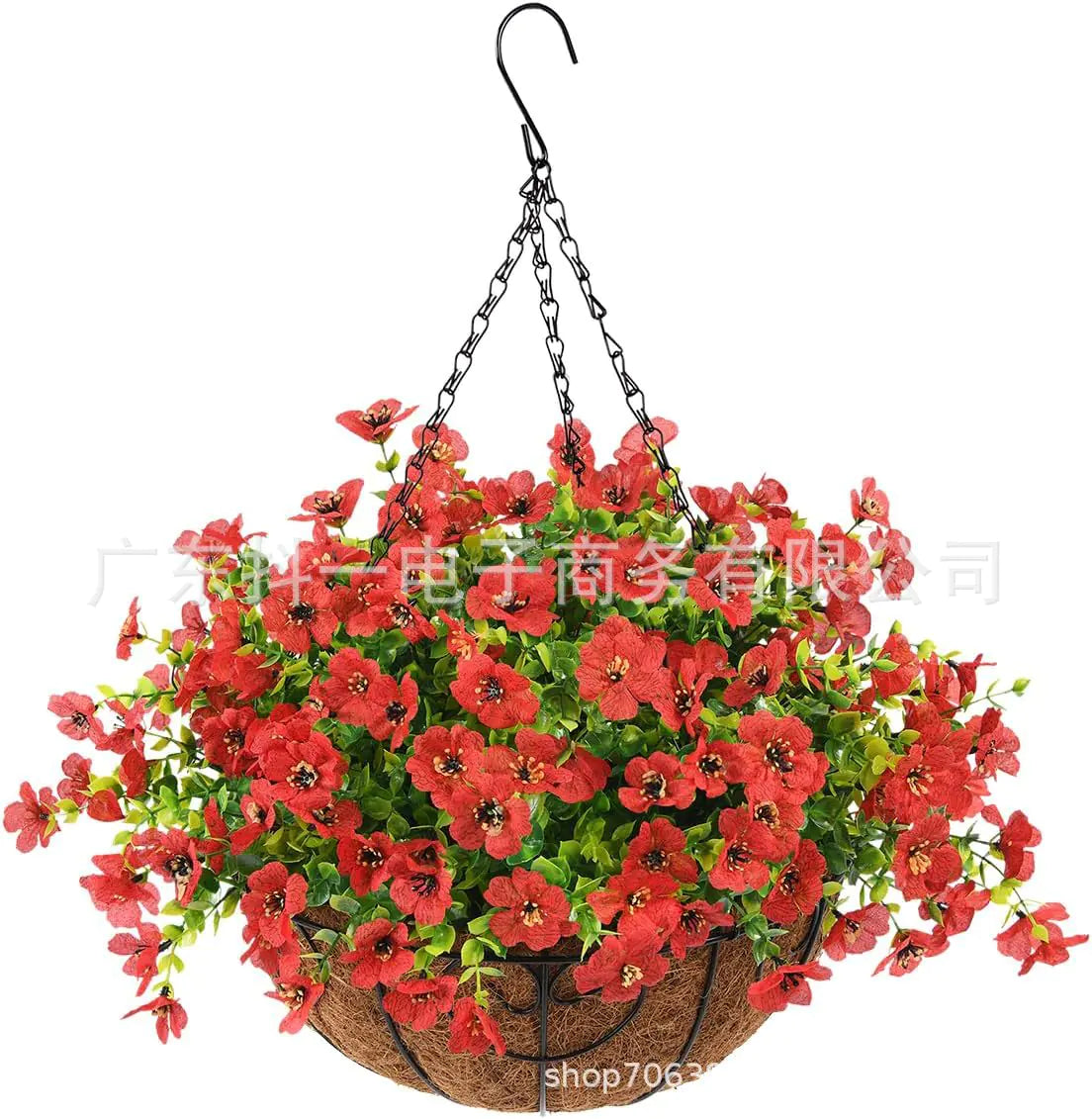 Violet Decor Hanging Basket for Spring Gardening