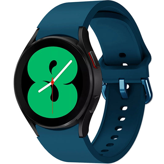 Lijinlan Replacement Bands Compatible with Samsung Galaxy Watch 4 40mm 44mm/Watch 4 Classic 42mm 46mm 20mm Soft Silicone Strap for Galaxy watch 4 Watchband Women Men (DarkBlue)