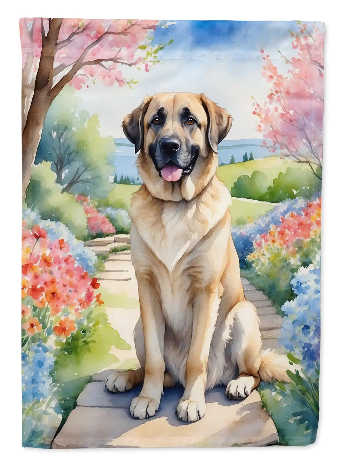 Anatolian Shepherd Spring Garden Garden Flag